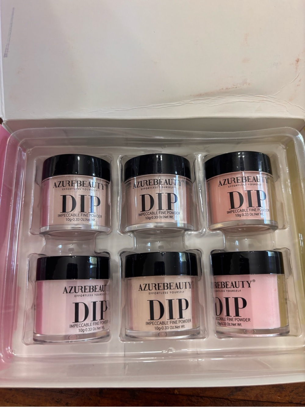 DIP Press-On Nail Powder Set - Soft Pink & Nude Shades